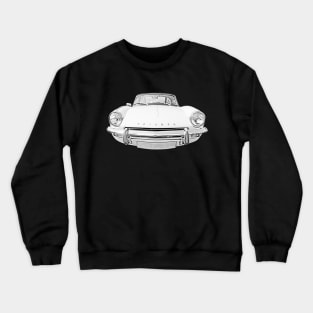 Triumph Spitfire Mk3 1960s British classic car monochrome Crewneck Sweatshirt